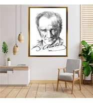 ÇERÇEVELİ ATATÜRK TABLO S667