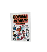 Meslekler Temalı Boyama Kitabı (210x145 mm) (Çok Renkli)