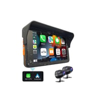 TKSTAR CAR PLAY 7 inç Motosiklet GPS navigasyon kablosuz CarPlay cihazı (Siyah)