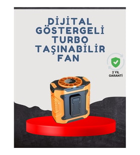 Mey İthalat® Yüksek Kapasiteli Turbo Taşınabilir Fan