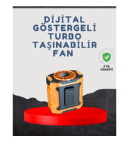 Mey İthalat® Yüksek Kapasiteli Turbo Taşınabilir Fan
