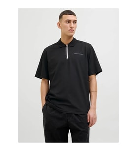 JCOFUSION PIQUE POLO SS SN Black