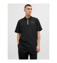 JCOFUSION PIQUE POLO SS SN Black