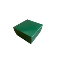 Komple Karton Kutu Düz Renk 10X10x5 CM  (25 Adet)  Yeşil