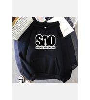 Sword Art Online Kapşonlu Sweatshirt (Siyah)