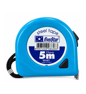 FİVESTAR 5 METRE X 19 MM ŞERİT METRE – EL TİPİ ÖLÇÜM METRESİ