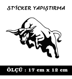 boğa etiket sticker - 2 adet çıkartma araba motosiklet kask atv tablet pc buzdolabı otomobil bilgisayar uyumlu