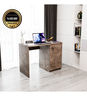 MATİLDA Çalışma masası  kapaklı modern tasarım (Gri)