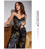 Saten & İpek Görünümlü Pijama Takımı – Lüks & Rahat W2014