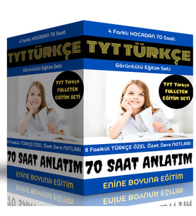 TYT Türkçe Ful Hazırlık Seti (4 Farklı Hocadan 70 Ders ve 8 Fasikül Kitap)
