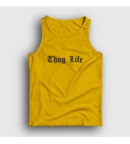 Presmono Unisex Sarı Thug Life 2pac Tupac Shakur Atlet 369859tt (Sarı)