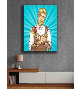 Koç stüdyo Modern tasarım kanvas tablo 50x70 (Çok Renkli)
