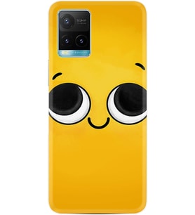 Y21a Plus Kılıf Resimli Desenli Silikon Platinium Series Yellow 1831