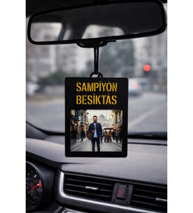 Aracınıza Siyah-Beyaz Ruhunu Katın: Kişiye Özel Beşiktaş Dikiz Aynası Süsü