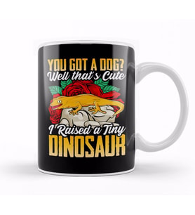 Wizard You Got a Dog That's Cute, I Raised a Dinosaur Kupa Bardak Porselen