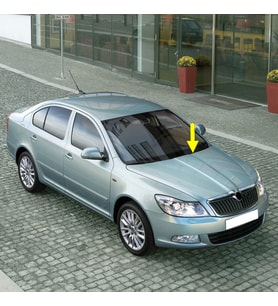 Skoda Octavia 2 A6 2009-2012 Ön Cam Sol Silecek Kolu 1Z1955409A (Siyah)