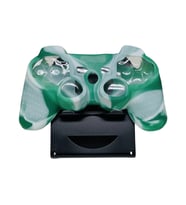Ps3 Joystick Uyumlu Silikon Kılıf Dualshock Koruyucu Desenli Yeşil Beyaz (Kamuflaj)