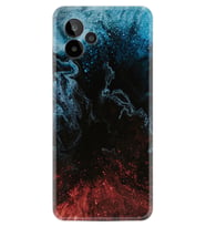 General Mobile GM 24 Pro Kılıf Resimli Desenli Baskılı Silikon Red Blue Black Abstact 1386