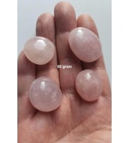 50 Gram Doğal Pembe Kuvars Tamburlu Parçalar 639