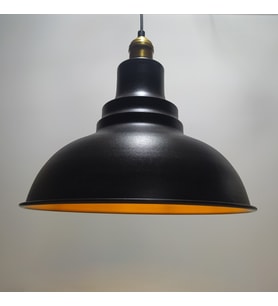 MYLİGHTS RETRO RUSTİK METAL SARKIT AVİZE ESKİTME DUYLU  SİYAH  İÇİ ALTIN