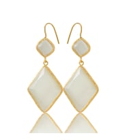Kadir Jewellery 22 Ayar Altın Kaplama Kadın Sallantılı Küpe -El İşçiliği Ve Hipoalerjenik Küpe