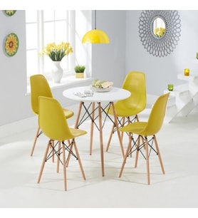 RİOLİGHT MODERN 1 SARI İÇİ BEYAZ YEMEK MASASI ÜZERİ TEKLİ METAL SARKIT AVİZE ÇAP:30CM