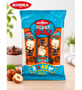 KOSKA TAHİN PEKMEZ TÜP SÜPER İKİLİ 3X40 GR - (1 ADET)