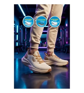 Walkway Flexnova M Siyah-Beyaz Hafızalı Taban Erkek Spor Ayakkabı