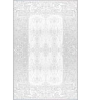 Eliana Home Baskılı, Yıkanabilir Kaymaz Taban Salon Halısı LNA1239 100x150 cm (Gri)