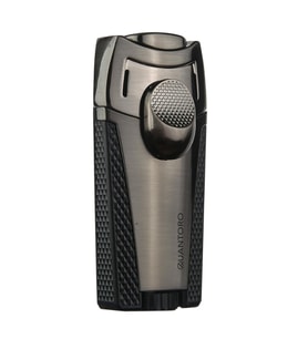 Quantoro 2 Torch Pürmüz Siyah-Gunmetal Metal Puro Çakmağı - TRZ1036