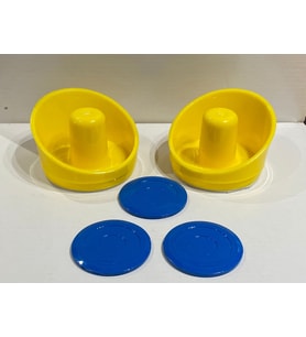 Air Hockey Tokaç 2 Adet + Disk 3 Adet Set Havalı Hokey Yedek Parça