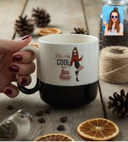 Kişiye Özel Karikatürlü Mama Cool Anneye Hediye Kupa Bardak Pro Anneler Günü Hediyesi