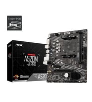 MSI A520M-A PRO DDR4 4600MHZ 1XHDMI 1XDVI 1XM.2 USB 3.2 MATX AM4 (AMD AM4 5000/4000 /3000 SERİSİ İLE UYUMLU)