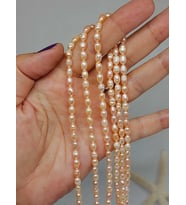 İnci Dizi Pembe Royal Quality 4*5mm (53330)