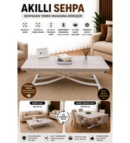 Juppo Üst Tabla Mdf Lizbon Oval Köşe Alt Beyaz