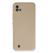 Realme C11 2021 Kılıf Nano içi Kadife Silikon - Pudra
