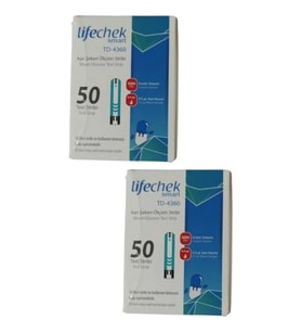 Lifechek 2 Kutu Smart Strip (100 Adet kaan şeekeri Ölçüm Çubuğu)