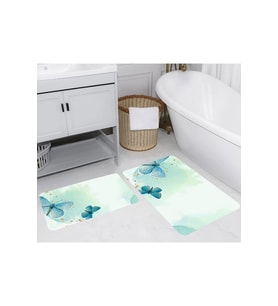 Eliana Home Baskılı 2'li Banyo Paspas Takımı RVG5256