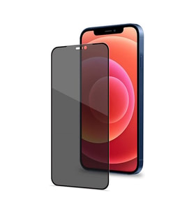 iPhone 14 Plus Uyumlu Privacy Ön Koruma Temperli Hayalet Cam Ekran Koruyucu (Siyah)