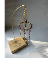 Masaüstü Serisi Ametist SunCatcher - Güneş Tutucu - Güneş Yakalayıcı - El Yapımı (Mor)