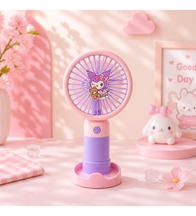 Büyük Boy Mini El Fanı USB Şarjlı Taşınabilir Güçlü Sessiz Masaüstü Fan Yazlık Serinletici