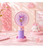 Büyük Boy Mini El Fanı USB Şarjlı Taşınabilir Güçlü Sessiz Masaüstü Fan Yazlık Serinletici