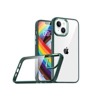 Apple iPhone 14 Uyumlu Kılıf Zore Flora Kapak (Açık Yeşil)
