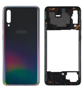 Samsung Galaxy A70 - SM-A705F FULL Kasa Arka Kapak Takım SİYAH