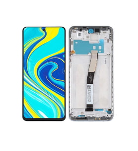 Xiaomi Redmi Note 9S ile Uyumlu Lcd Ekran Dokunmatik Çıtalı (Siyah)