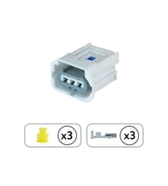 Direksiyon Pompa Soketi Beyaz 3 Pin Kablosuz