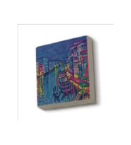 Venedik Görseli Baskılı Taş Magnet 5X5