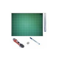 Kesim Altlığı Patchwork Cutting Mat 45 Mm Rulet Kesici Komple Set