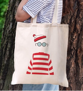 BK Gift No Name Kanvas Bez Çanta, Baskılı Omuz Çantası, Alışveriş Çantası, Arkadaşa Hediye