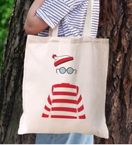 BK Gift No Name Kanvas Bez Çanta, Baskılı Omuz Çantası, Alışveriş Çantası, Arkadaşa Hediye